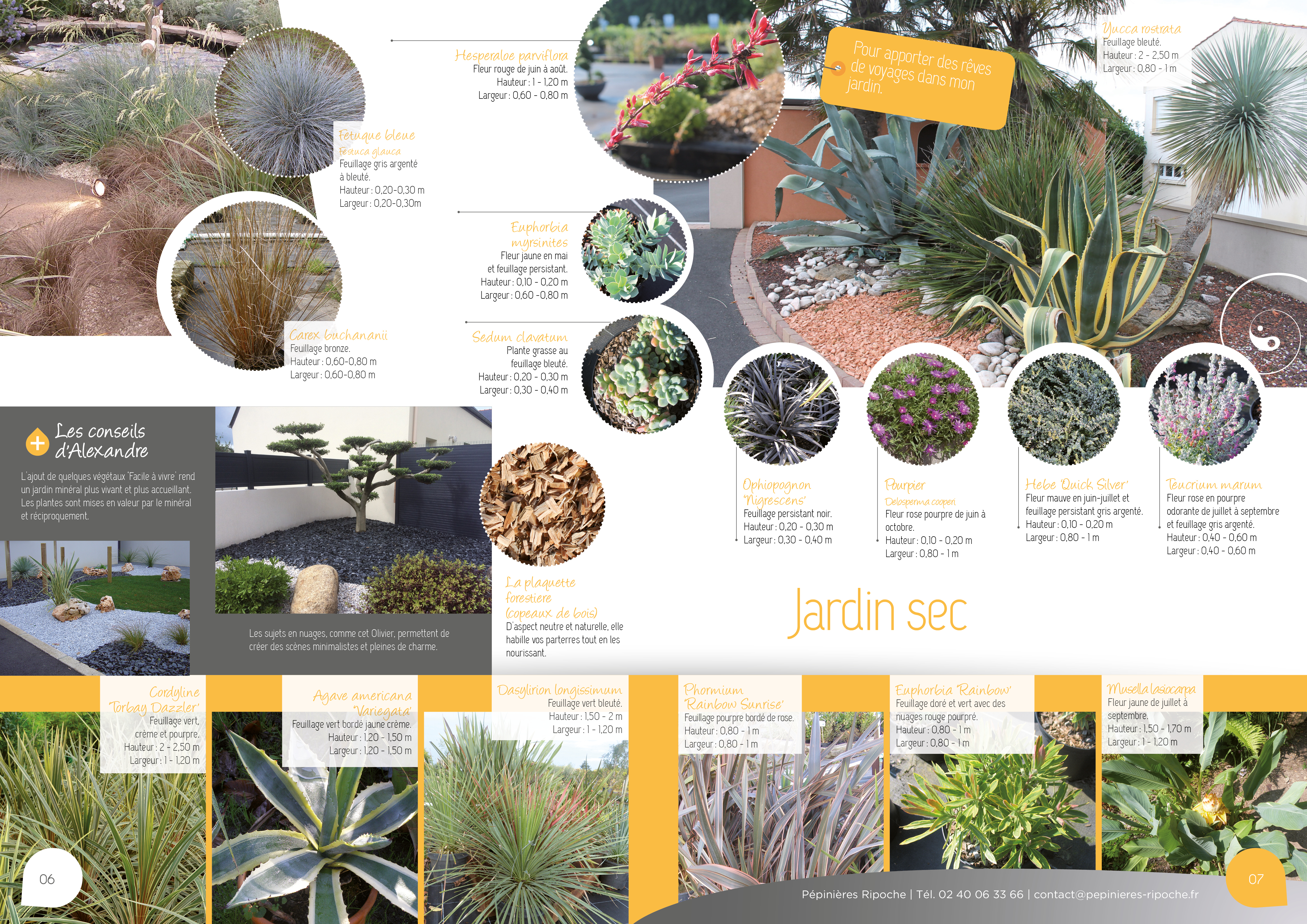 jardins secs, tendance pépinière près de nantes