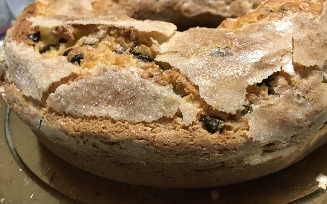 Gâteau chocolat blanc et bourgeons de Peuplier